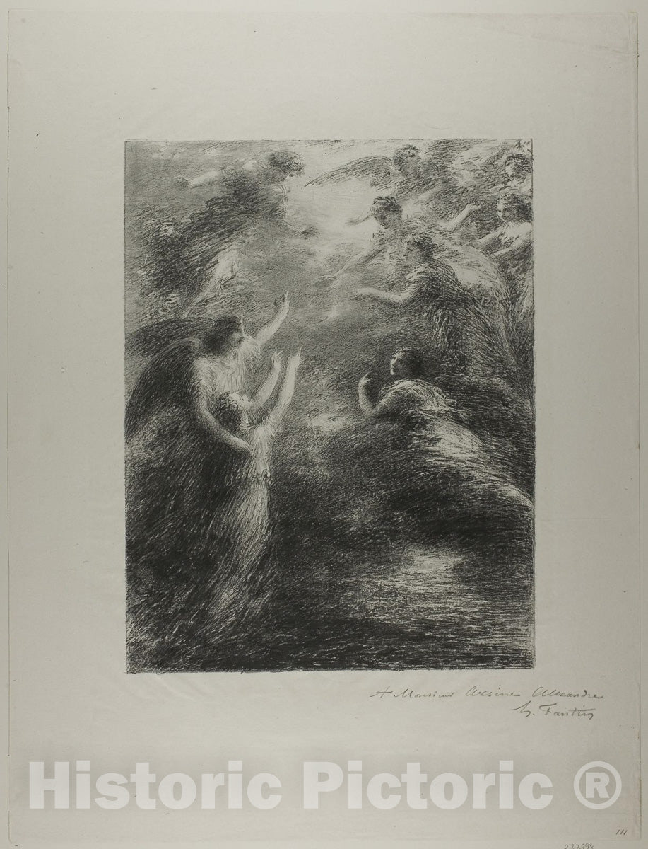 Art Print : Paradise and the Peri: Finale, Henri Fantin-Latour, c.1817, Vintage Wall Decor :