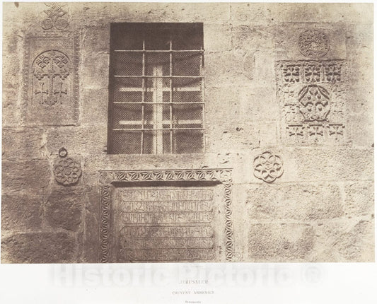 Photo Print : Auguste Salzmann - Jérusalem, Couvent Arménien, Ornements, 2 : Vintage Wall Art