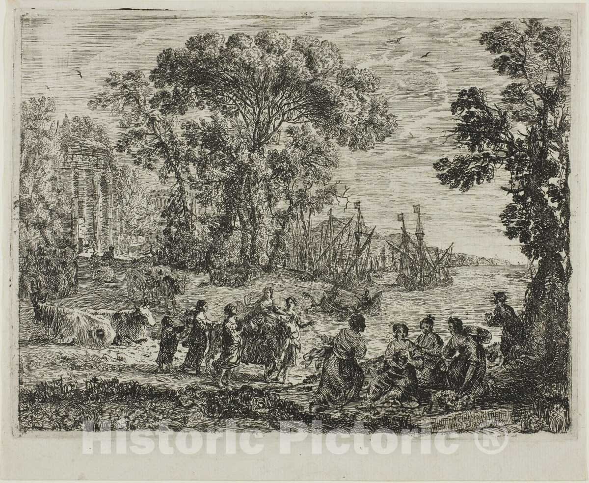 Art Print : The Rape of Europa, Claude Lorrain, c.1864, Vintage Wall Decor :