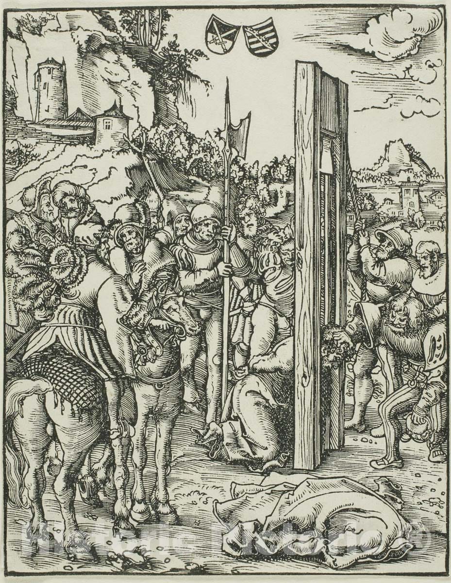 Art Print : Saint Matthias, from The Martyrdom of the Apostles, Lucas Cranach, the elder, c.1508, Vintage Wall Decor :