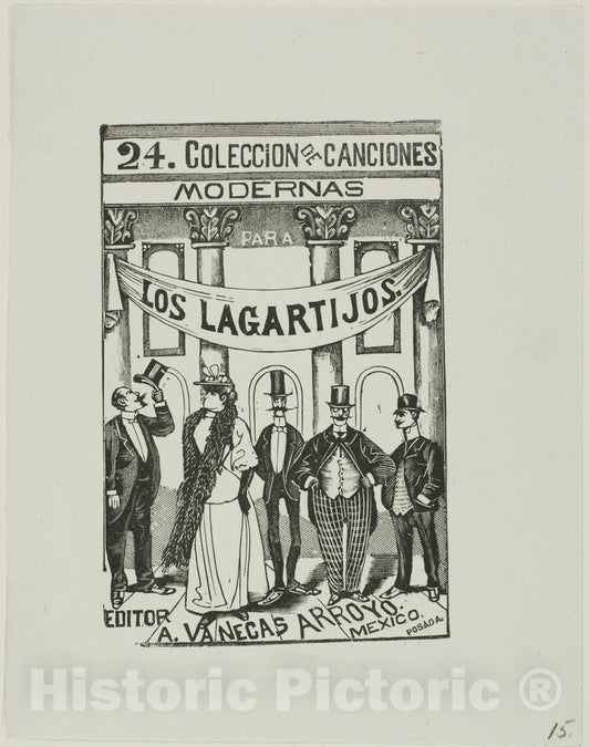 Art Print : The Dandies, Jose Guadalupe Posada, c.1910, Vintage Wall Decor :