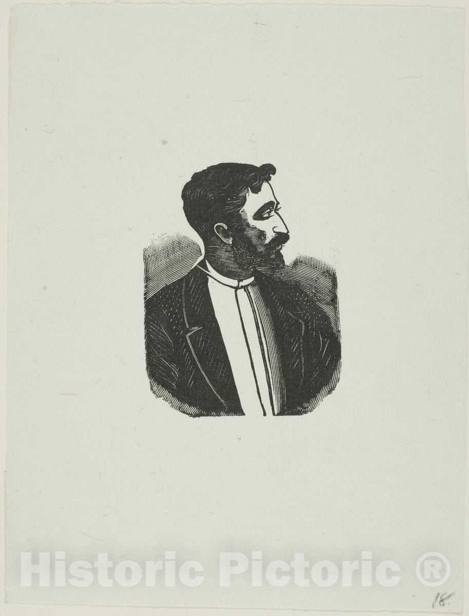 Art Print : Portrait, Jose Guadalupe Posada, c.1502, Vintage Wall Decor :