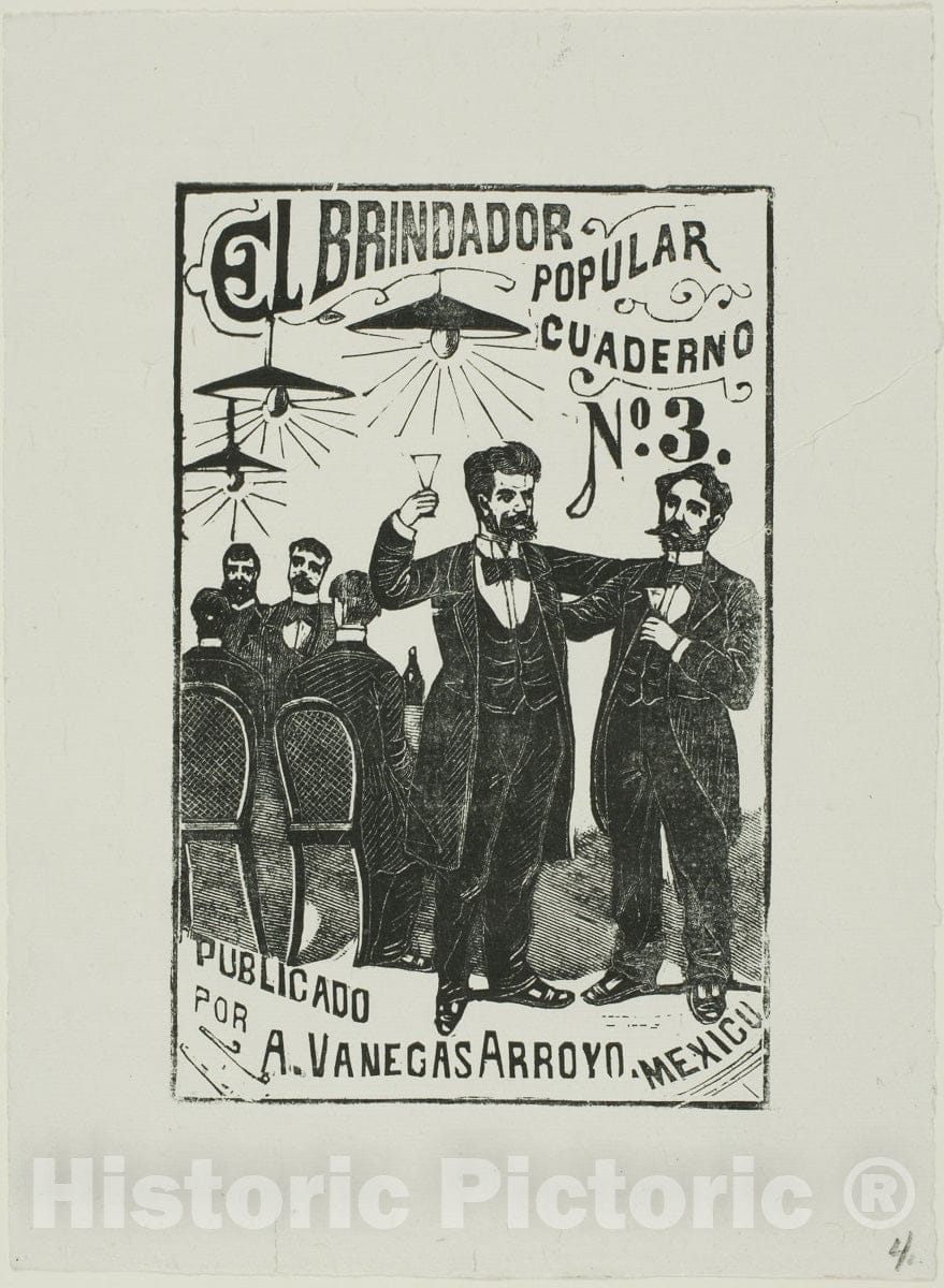 Art Print : The Popular Toastmaster, Jose Guadalupe Posada, c 1925, Vintage Wall Decor :