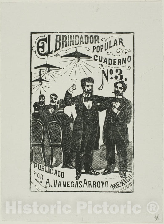 Art Print : The Popular Toastmaster, Jose Guadalupe Posada, c 1925, Vintage Wall Decor :