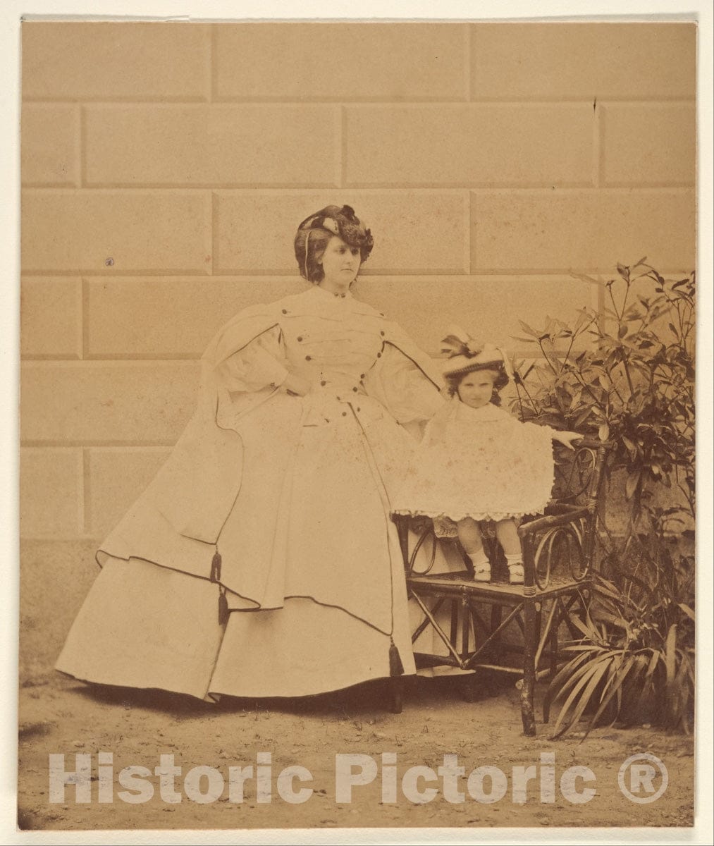 Photo Print : Pierre-Louis Pierson - La Colombe et le Tigre : Vintage Wall Art
