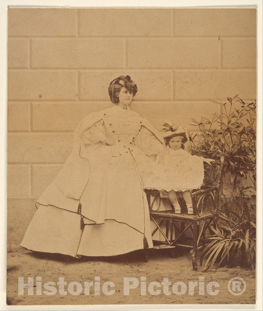 Photo Print : Pierre-Louis Pierson - La Colombe et le Tigre : Vintage Wall Art