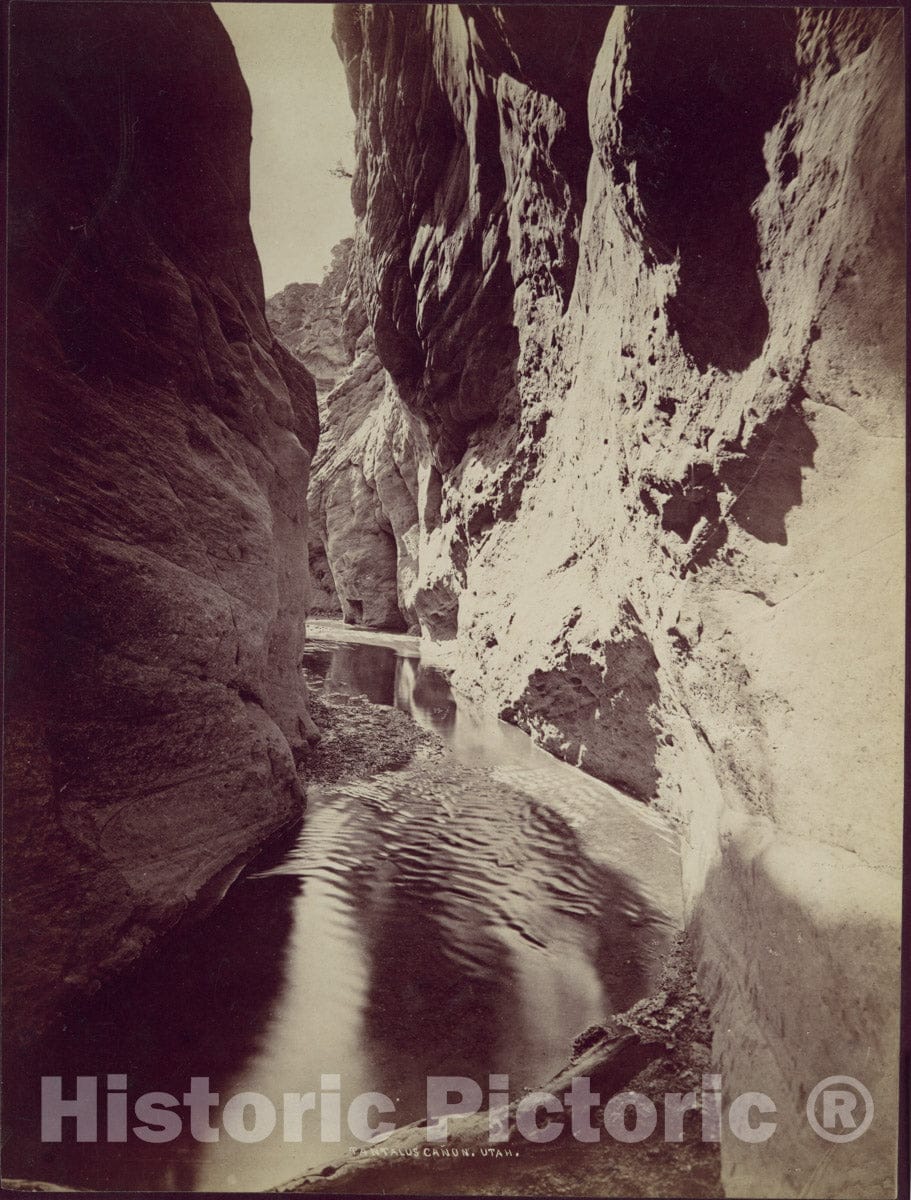 Photo Print : William Henry Jackson - Tantalus Cañon, Utah : Vintage Wall Art