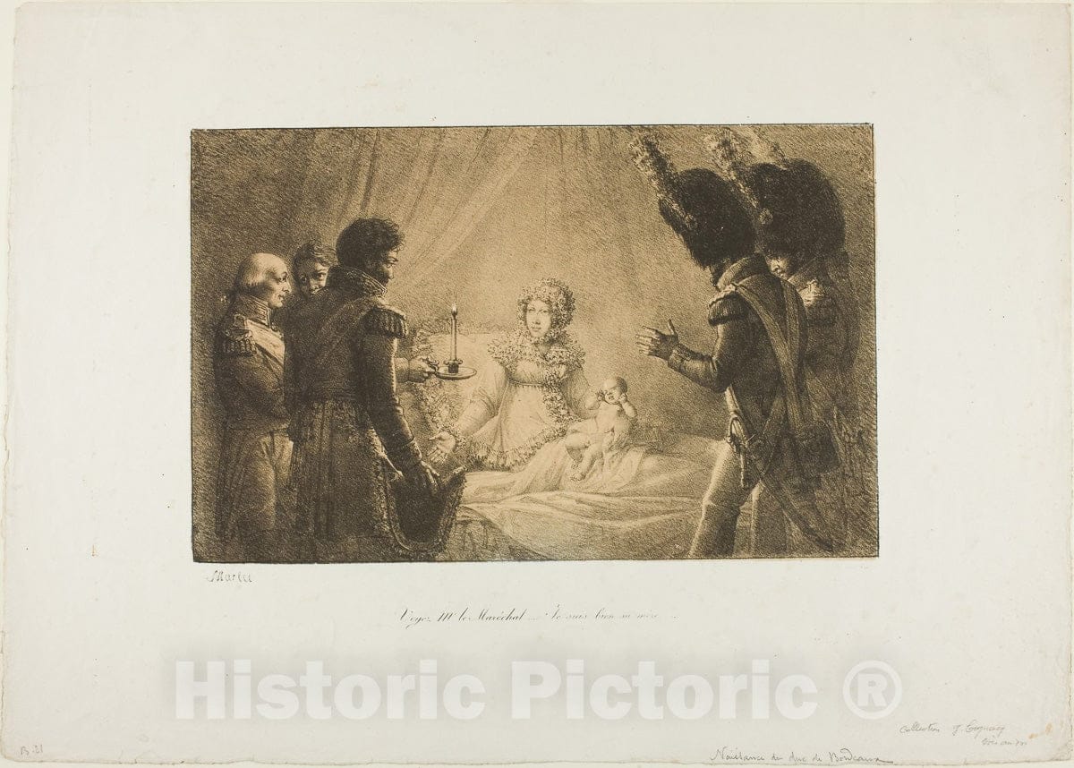 Art Print : See, M. le Marechal, I am Truly His Mother..., Jean Henri Marlet, c.1915, Vintage Wall Decor :