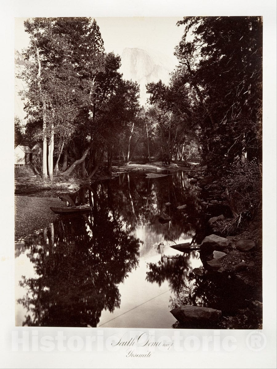 Photo Print : Carleton E. Watkins - South Dome, 6,000 feet, Yosemite : Vintage Wall Art