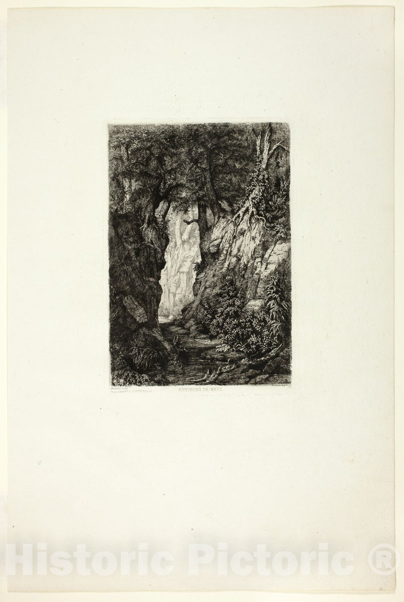 Art Print : Environs of Metz, Charles-Andre Malardot , c 1927, Vintage Wall Decor :