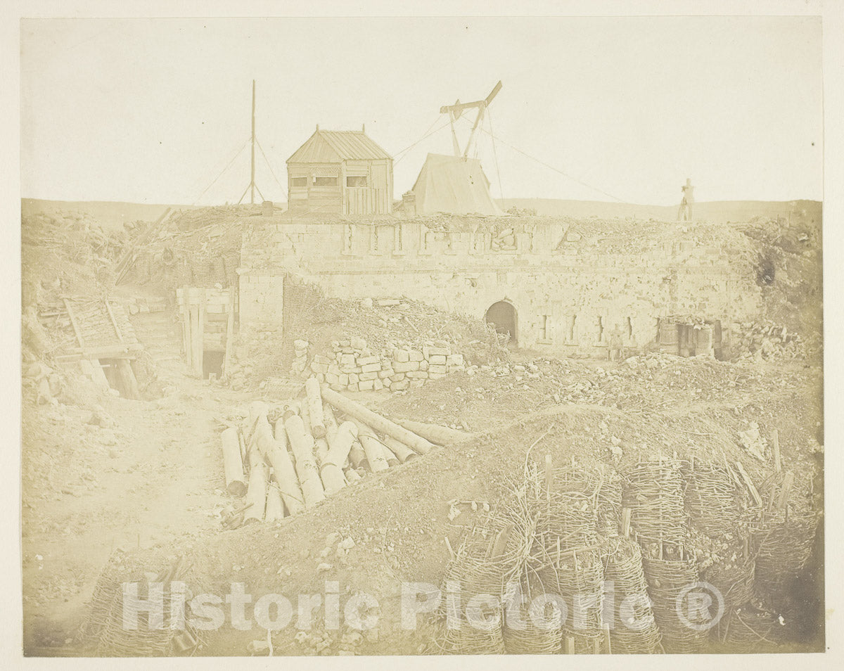 Art Photo : The Malakoff Tower, James Robertson, c 1855, Vintage Wall Decor :