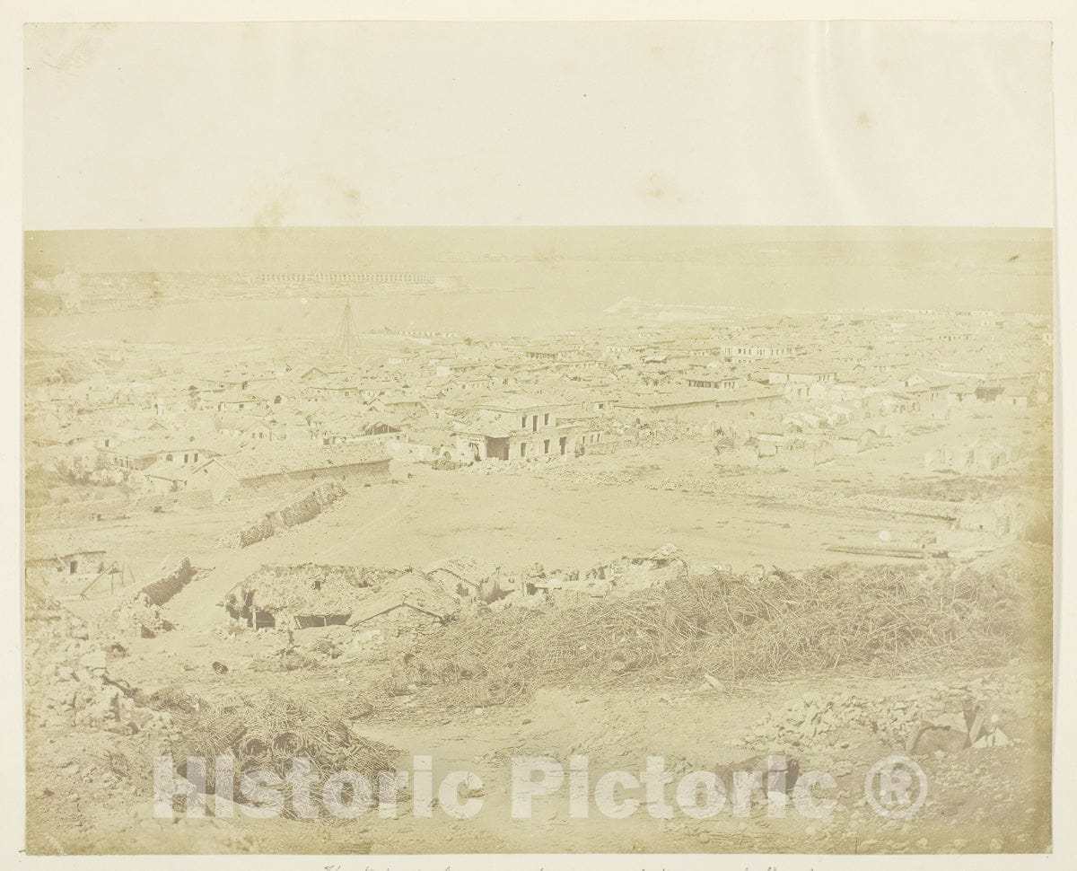 Art Photo : The Black Sea, Entrance of the Great Harbour, James Robertson, c 1857, Vintage Wall Decor :
