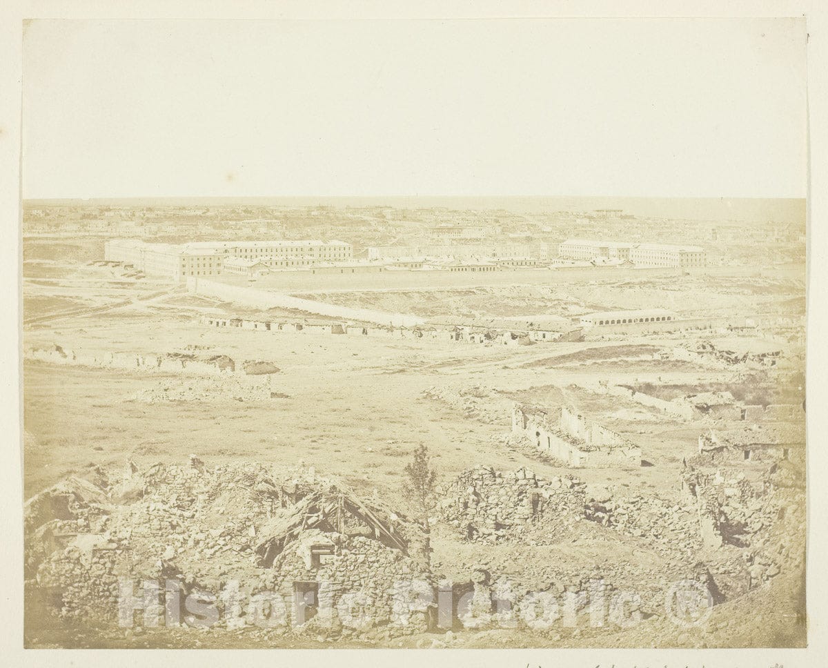 Art Photo : View of Sebastopol taken from the Malakoff, James Robertson, c 1858, Vintage Wall Decor :