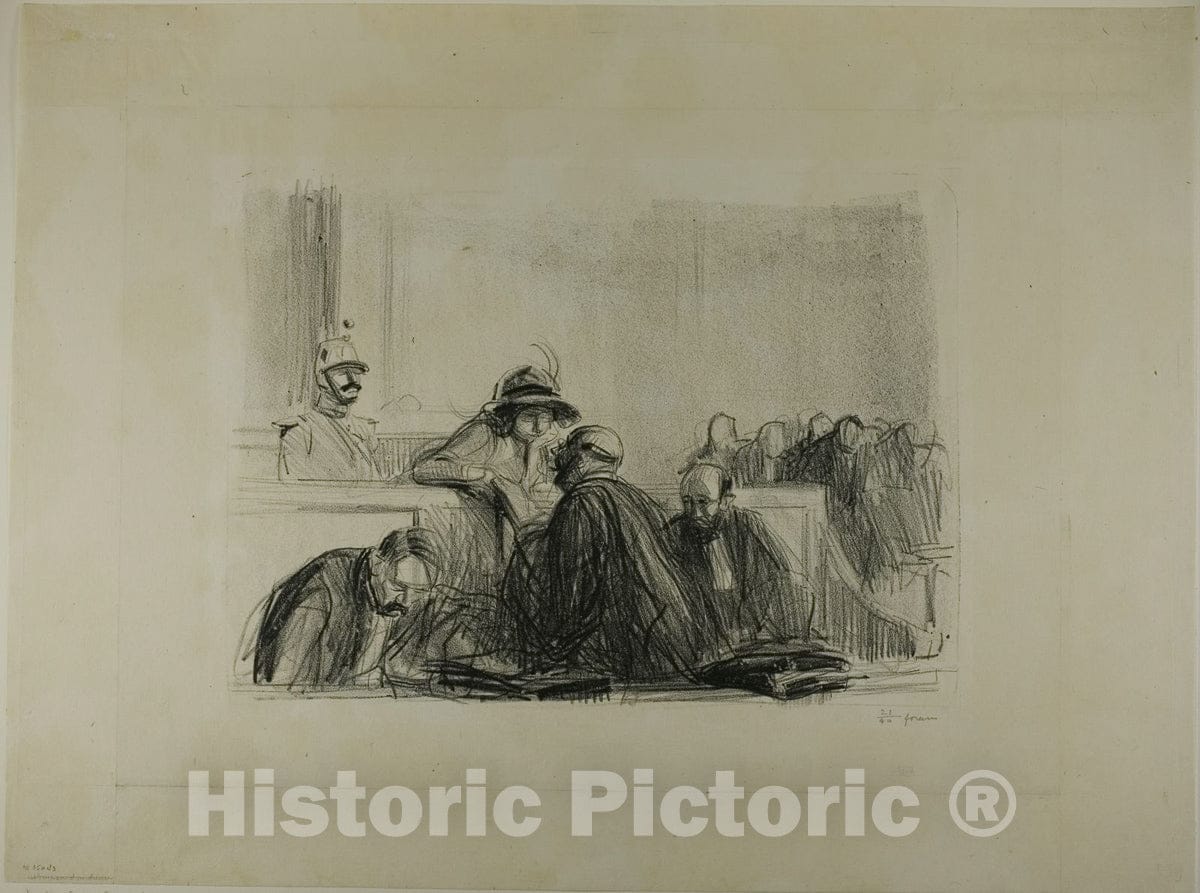 Art Print : Legal Advice, Jean Louis Forain, c 1912, Vintage Wall Decor :