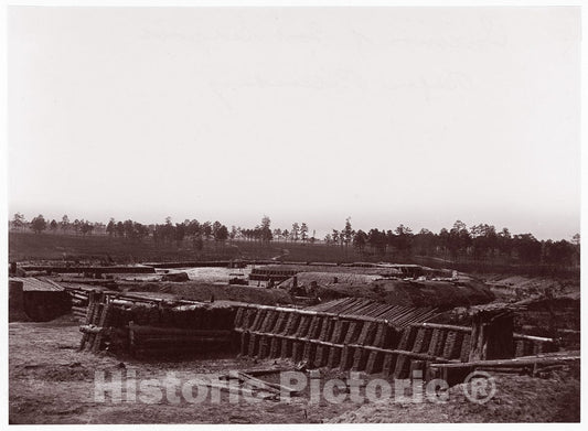 Photo Print : Timothy H. O'sullivan - Interior of Fort Sedgwick, Before Petersburg : Vintage Wall Art