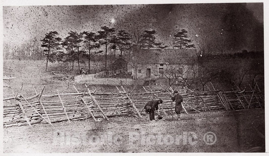 Photo Print : George N. Barnard - Bull Run. Matthews House : Vintage Wall Art