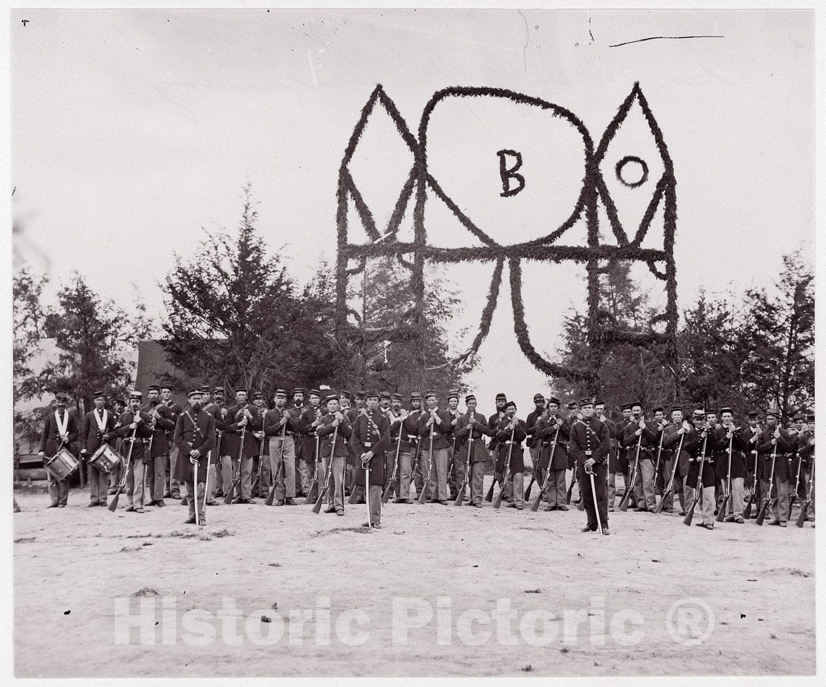 Photo Print : Formerly Mathew B. Brady - Co. B, 30th Pennsylvania Infantry : Vintage Wall Art