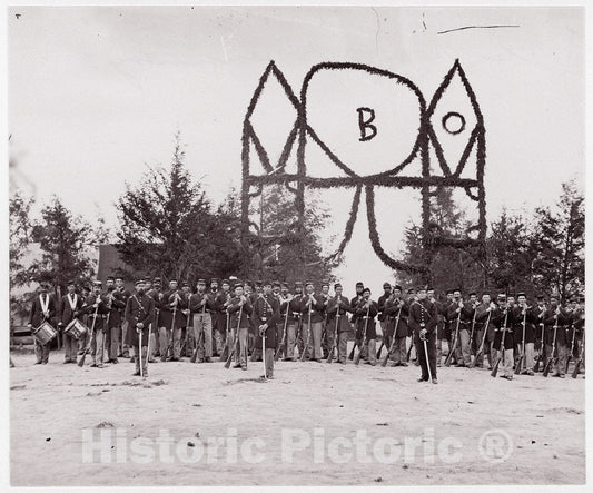 Photo Print : Formerly Mathew B. Brady - Co. B, 30th Pennsylvania Infantry : Vintage Wall Art