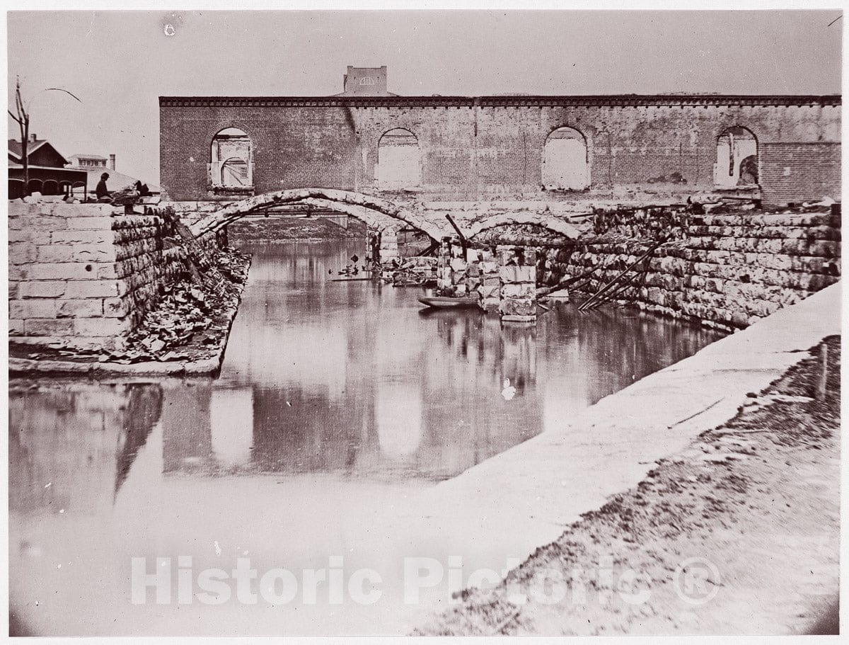 Photo Print : Alexander Gardner - Ruins Near Canal Basin, Richmond : Vintage Wall Art