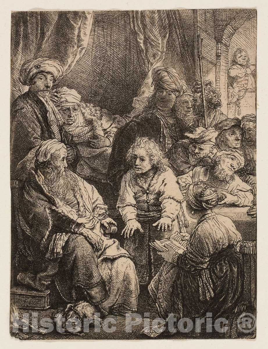 Art Print : Joseph Telling His Dreams, Rembrandt Harmenszoon Van Rijn, c 1969, Vintage Wall Decor :