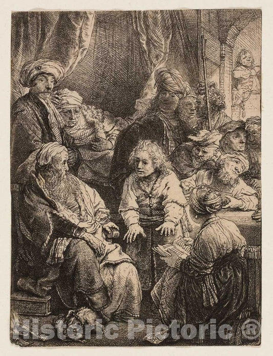 Art Print : Joseph Telling His Dreams, Rembrandt Harmenszoon Van Rijn, c 1969, Vintage Wall Decor :