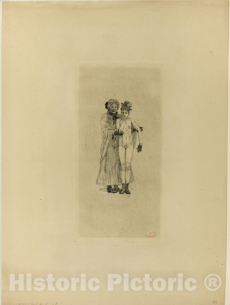 Art Print : My Daughter, Mr. Cabanel!, Felicien Rops, c 1879, Vintage Wall Decor :
