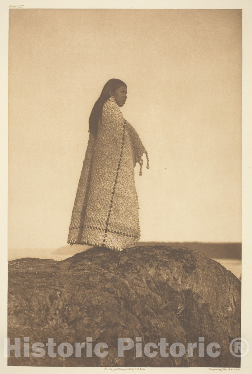 Art Photo : Cowichan Girl, Edward S. Curtis, c 1923, Vintage Wall Decor :