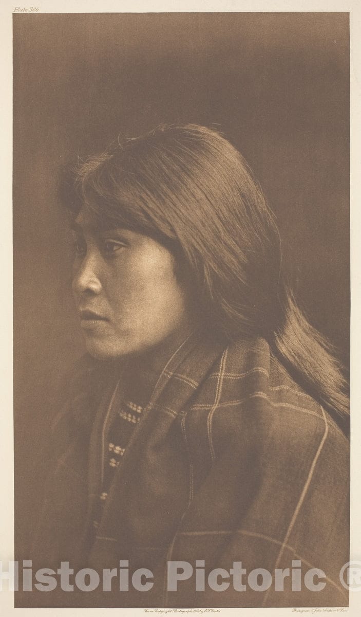 Art Photo : Suquamish Girl, Edward S. Curtis, c 1923, Vintage Wall Decor :