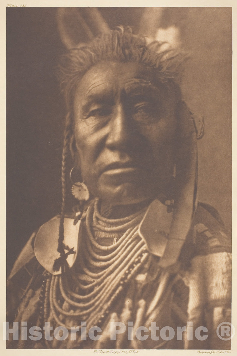 Art Photo : Fish Shows-Apsaroke, Edward S. Curtis, c 1888, Vintage Wall Decor :
