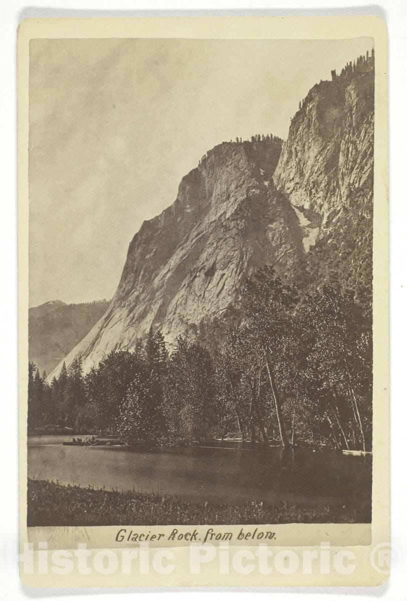 Art Photo : Glacier Rock from below, G. Fagersteen, c.1882, Vintage Wall Decor :