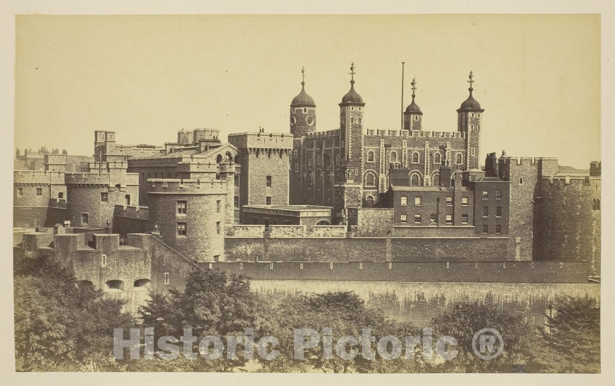 Art Photo : The Tower of London, Unknown, c.1875, Vintage Wall Decor :