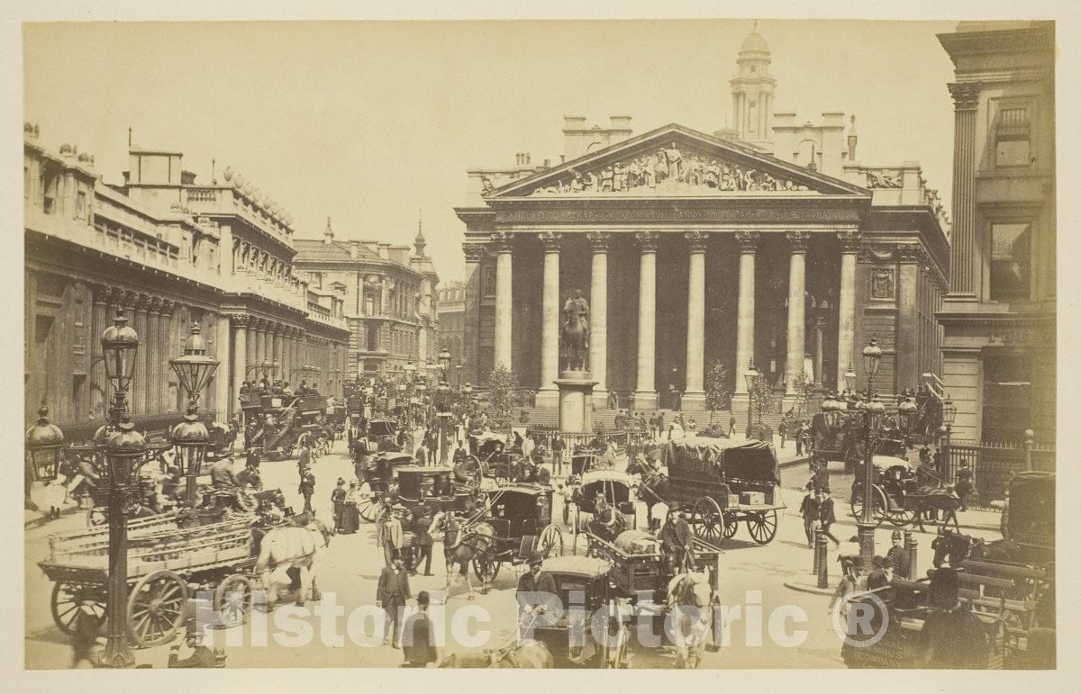 Art Photo : The Royal Exchange, Unknown, c.1875, Vintage Wall Decor :