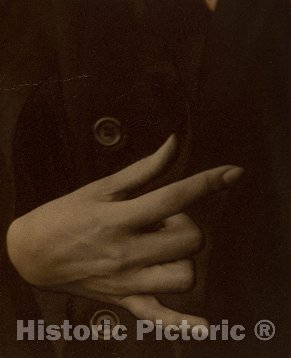 Art Photo : Georgia OKeeffeÂ—Hand, Alfred Stieglitz, c 1918, Vintage Wall Decor :