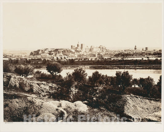Photo Print : Édouard Baldus - Avignon 1 : Vintage Wall Art
