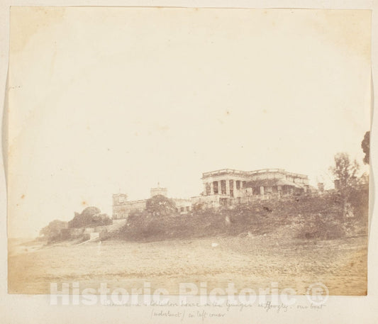 Photo Print : Imambara and Collectors House on The Ganges, Hooghly : Vintage Wall Art