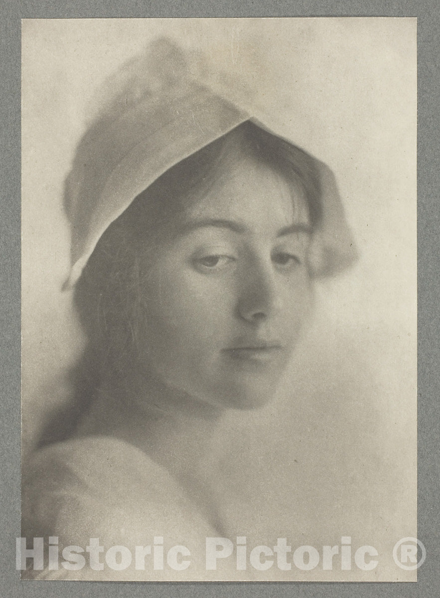 Art Photo : A Study Head, Eva Lawrence Watson-SchÃ¼tze, c 1892, Vintage Wall Decor :