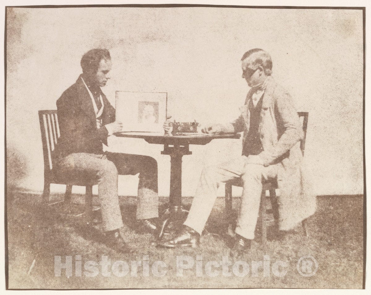 Photo Print : William Henry Fox Talbot - Nicolaas Henneman Showing an Album to Charles Porter : Vintage Wall Art