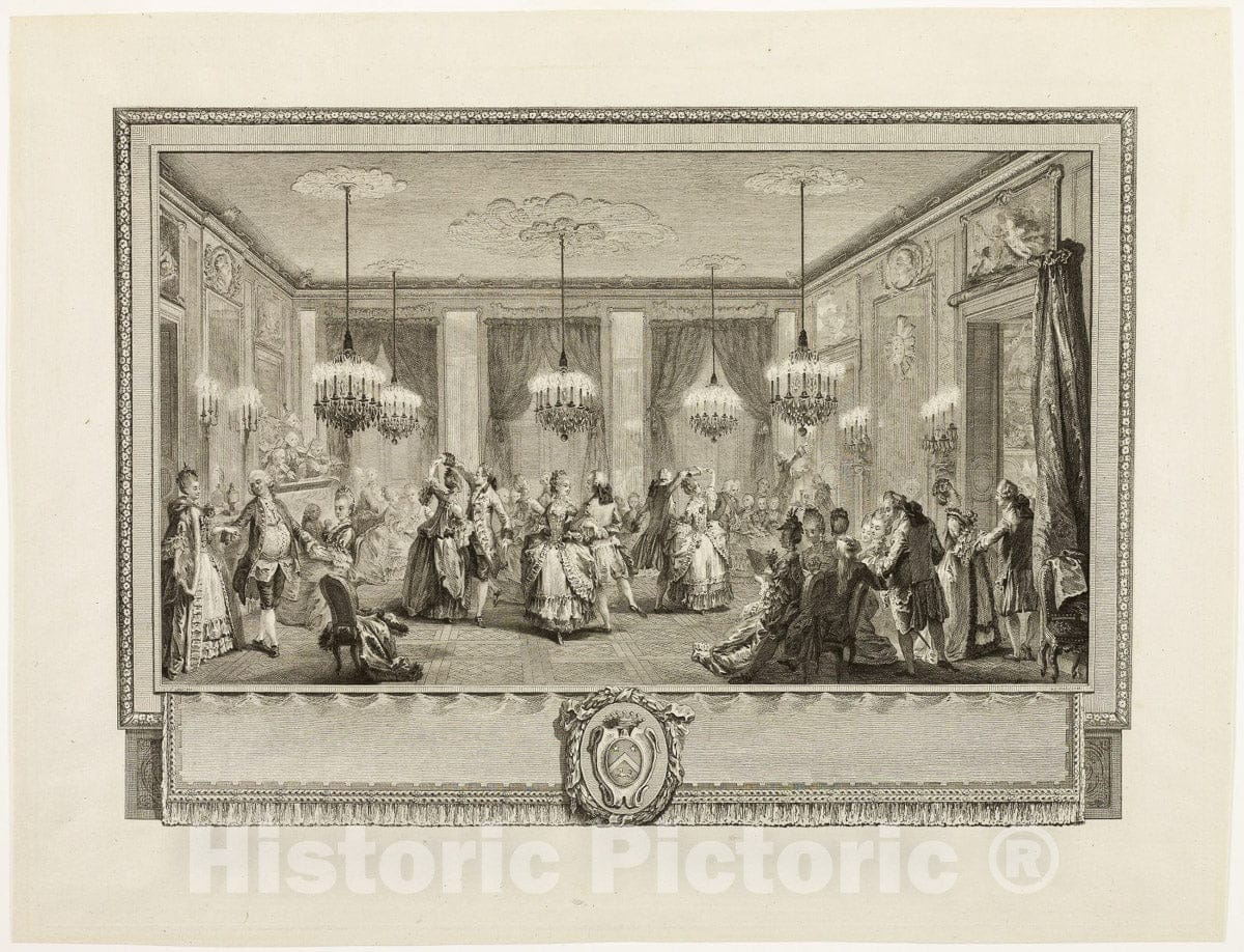 Art Print : Bal Pare (The Jewel Ball), Antoine-Jean Duclos, c 1934, Vintage Wall Decor :