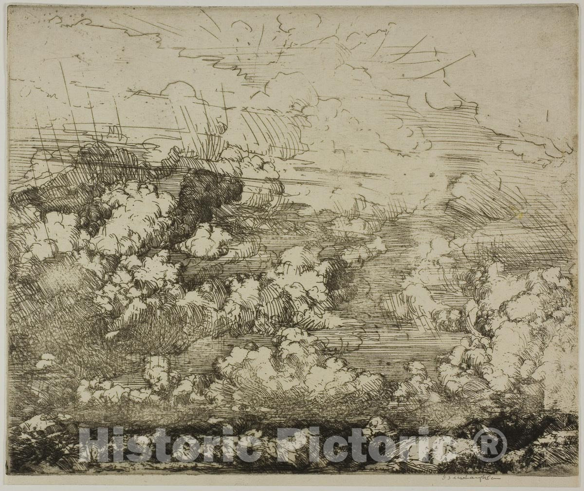 Art Print : Above the Mountains, Switzerland, Donald Shaw MacLaughlan, c 1780, Vintage Wall Decor :