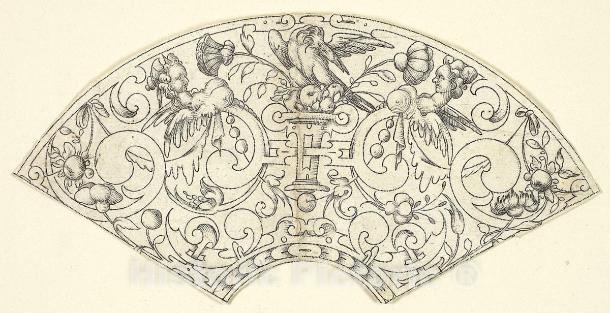 Art Print : Ornamental design, Paul Flindt,  332BC, Vintage Wall Decor :