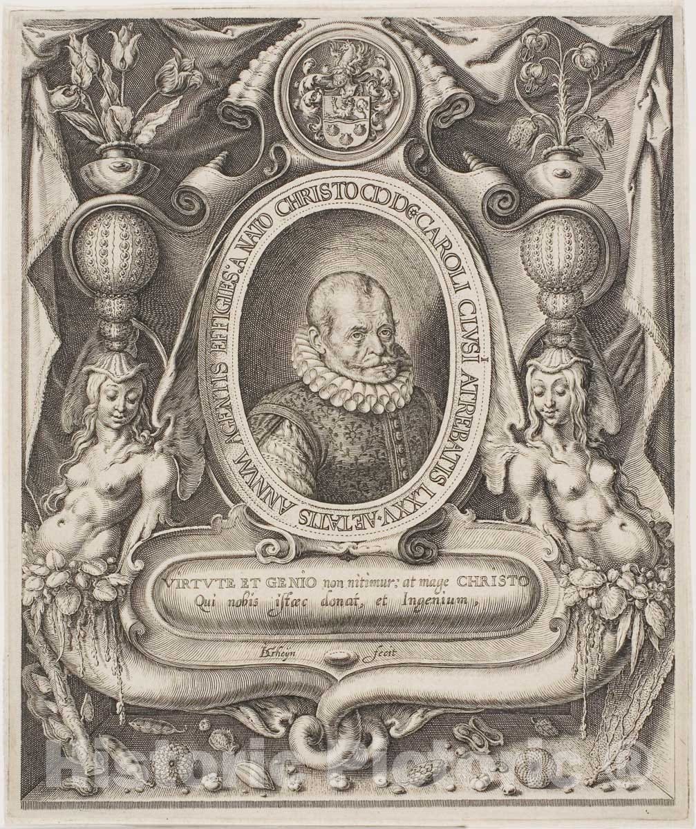 Art Print : Carolus Clusius, Jacob de Gheyn, II, c.1745, Vintage Wall Decor :