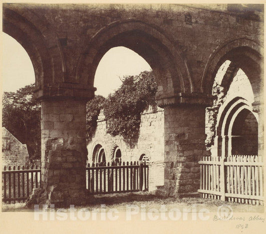 Photo Print : Alfred Capel Cure - Buildwas Abbey : Vintage Wall Art
