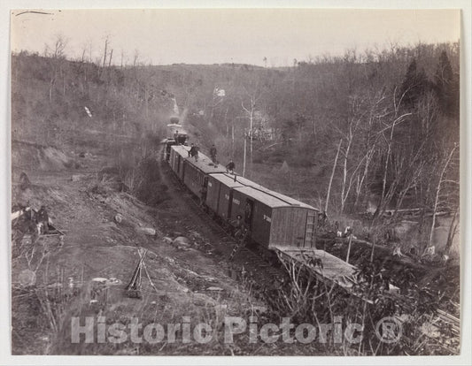 Photo Print : George N. Barnard - Bull Run. Orange and Alexandria R.R. Near Union Mills : Vintage Wall Art