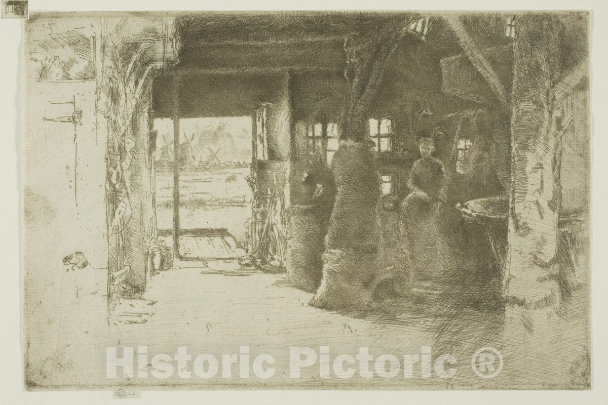 Art Print : The Mill, James McNeill Whistler, c.1879, Vintage Wall Decor :