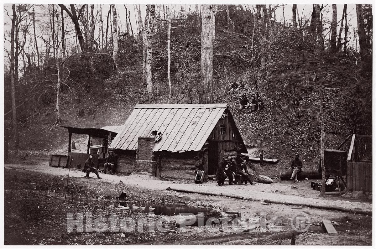Photo Print : Union Station on The James River Established for Extracting Gunpowder from Confederate Torpedoes - Artist: Andrew Joseph Russell - 1864 : Vintage Wall Art