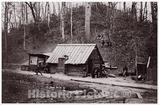 Photo Print : Union Station on The James River Established for Extracting Gunpowder from Confederate Torpedoes - Artist: Andrew Joseph Russell - 1864 : Vintage Wall Art