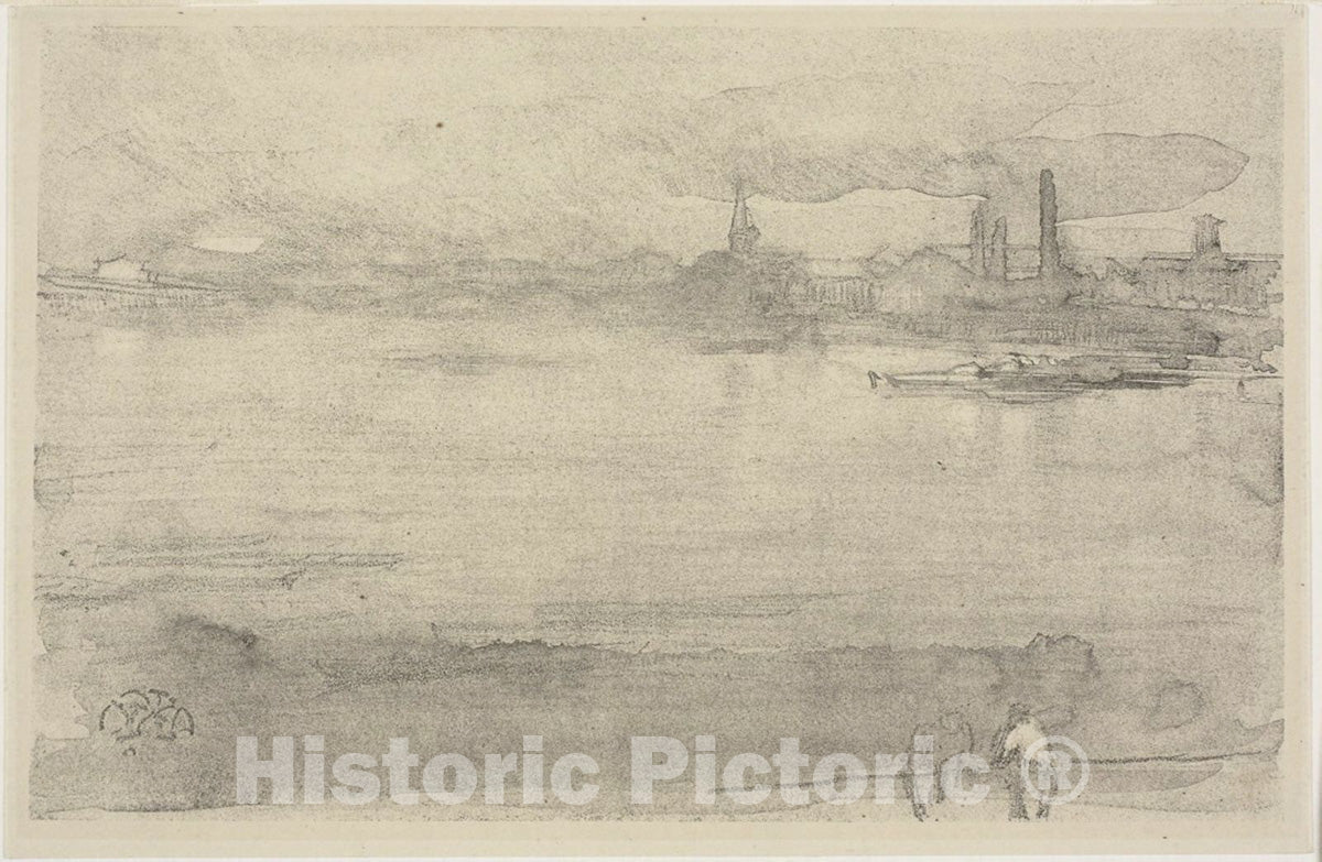 Art Print : Early Morning, James McNeill Whistler, c 1963, Vintage Wall Decor :