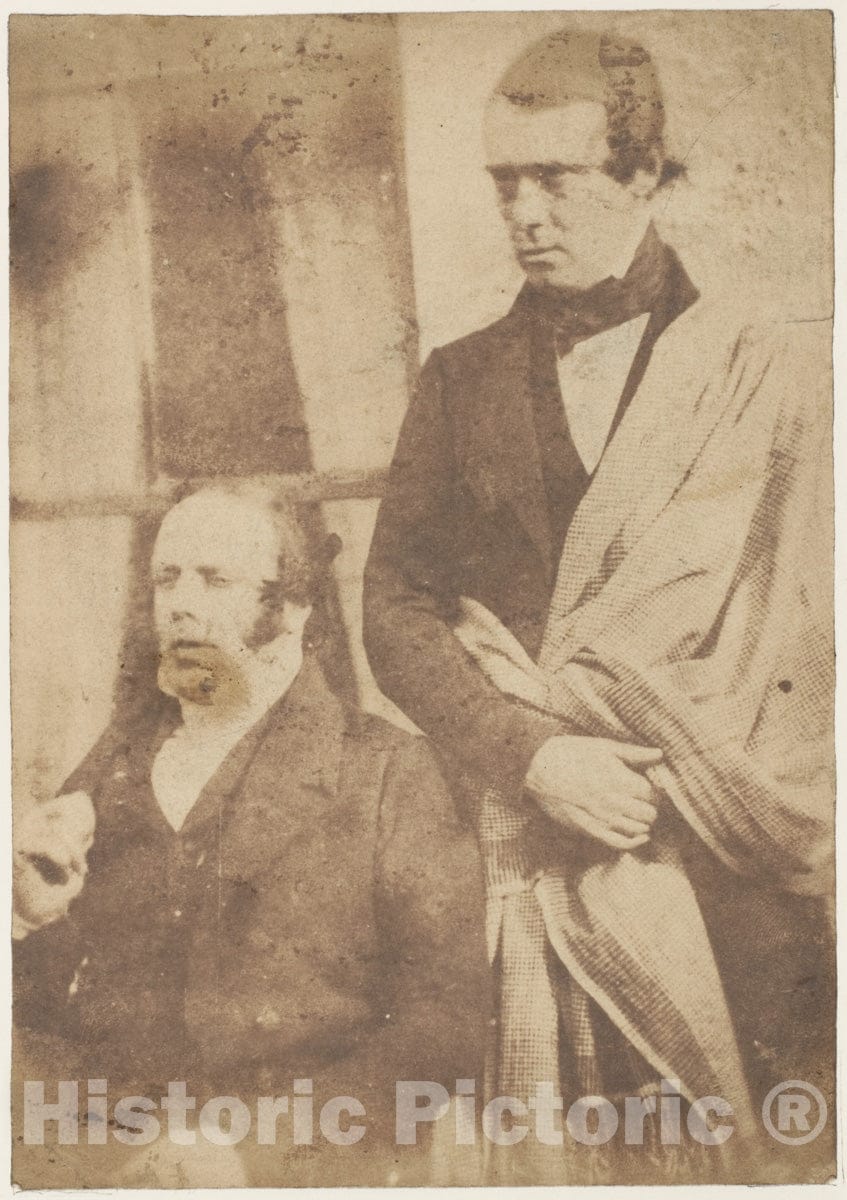 Photo Print : Hill and Adamson - Two Unidentified Men : Vintage Wall Art