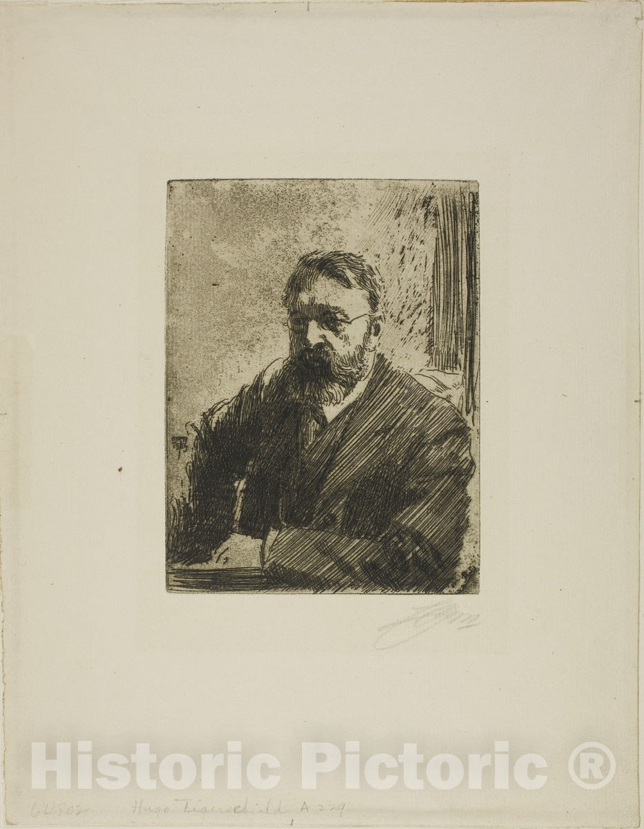 Art Print : Hugo TigerschiÃ¶ld, Anders Zorn, c.1633, Vintage Wall Decor :
