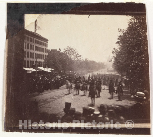 Photo Print : Alexander Gardner - Grand Army Review, Pennsylvania Avenue, Washington 2 : Vintage Wall Art